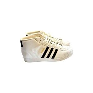 Adidas Pro Model High Top White Black Sneakers Men’s Size 13 (S85956)